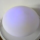 White opaline pebble lamp dlg Joseph André Motte
