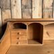 English desk with steps in solid pine (renovated)