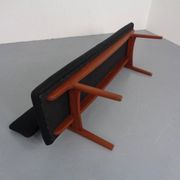 Large teak bench by Aksel Bender Madsen & Ejnar Larsen for Næstved Møbler, Denmark, 1950s.