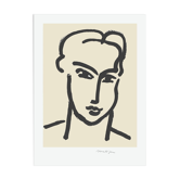 "Grande tête de katia" lithographie