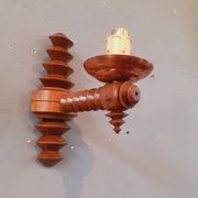Brutalist wall lamp from the 1940s by Charles Dudouyt.