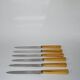 set of 6 large bakelite toothed knives 1960