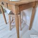 Bureau / Table d'appoint de ferme en chêne massif – Style campagne chic
