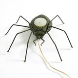 Beautiful Italian Mid Century Modern "Spider" wall lamp made of metal