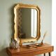 Antique gilded carved wooden mirror, France, 20th century