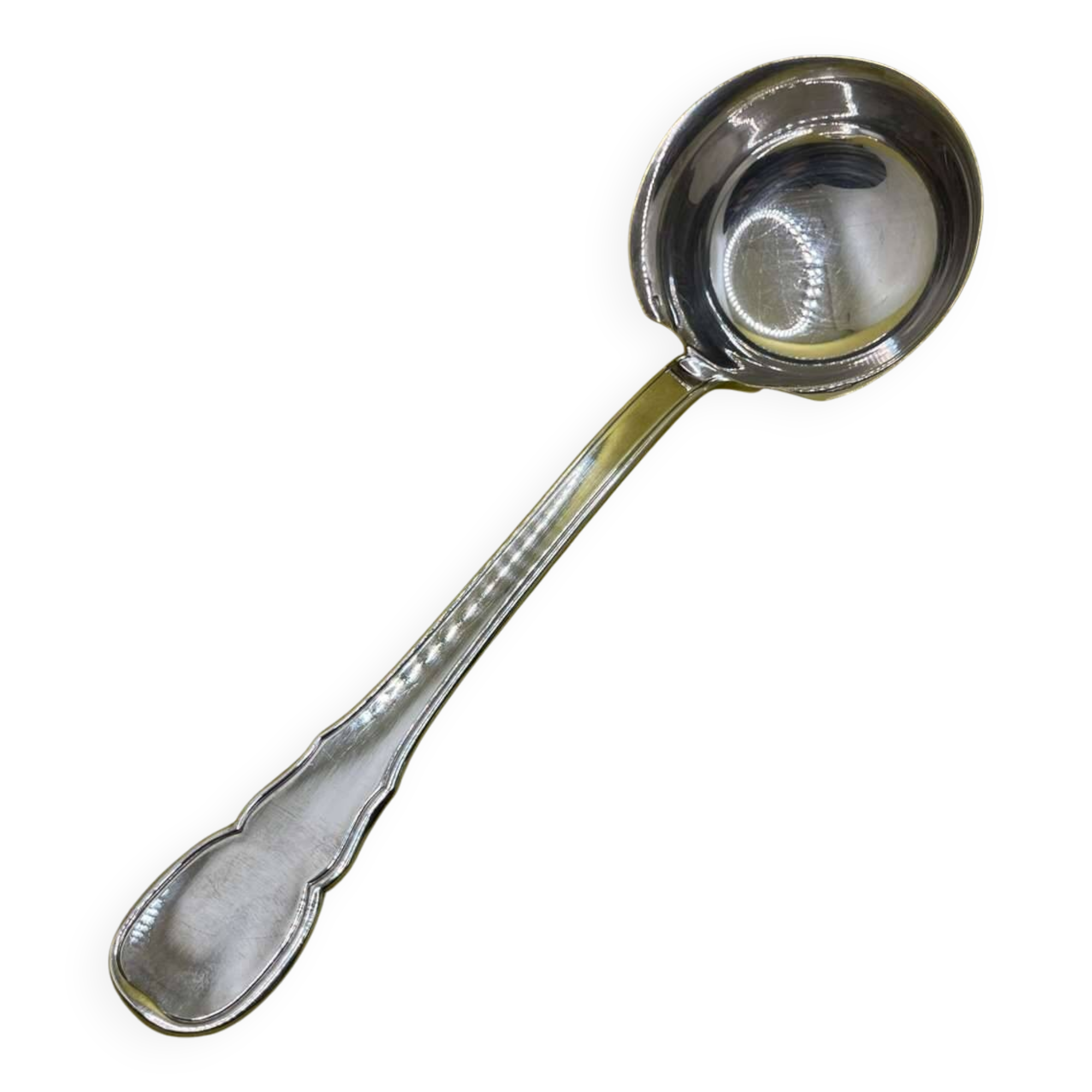 Boulenger silver metal dessert ladle