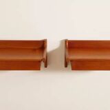 Set of Danish floating bedside tables | Teak | Vintage