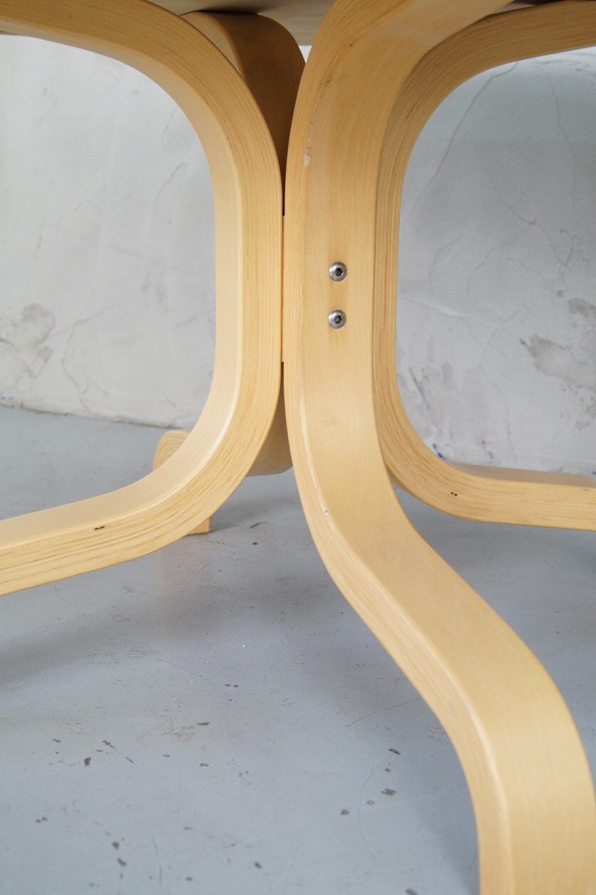 Round Finnish coffee table by Ilmari Lappalainen for Asko, 1960s