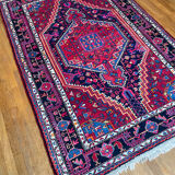 Burgundy Persian rugs pink and midnight blue