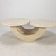 Italian travertine coffee table, 1980s