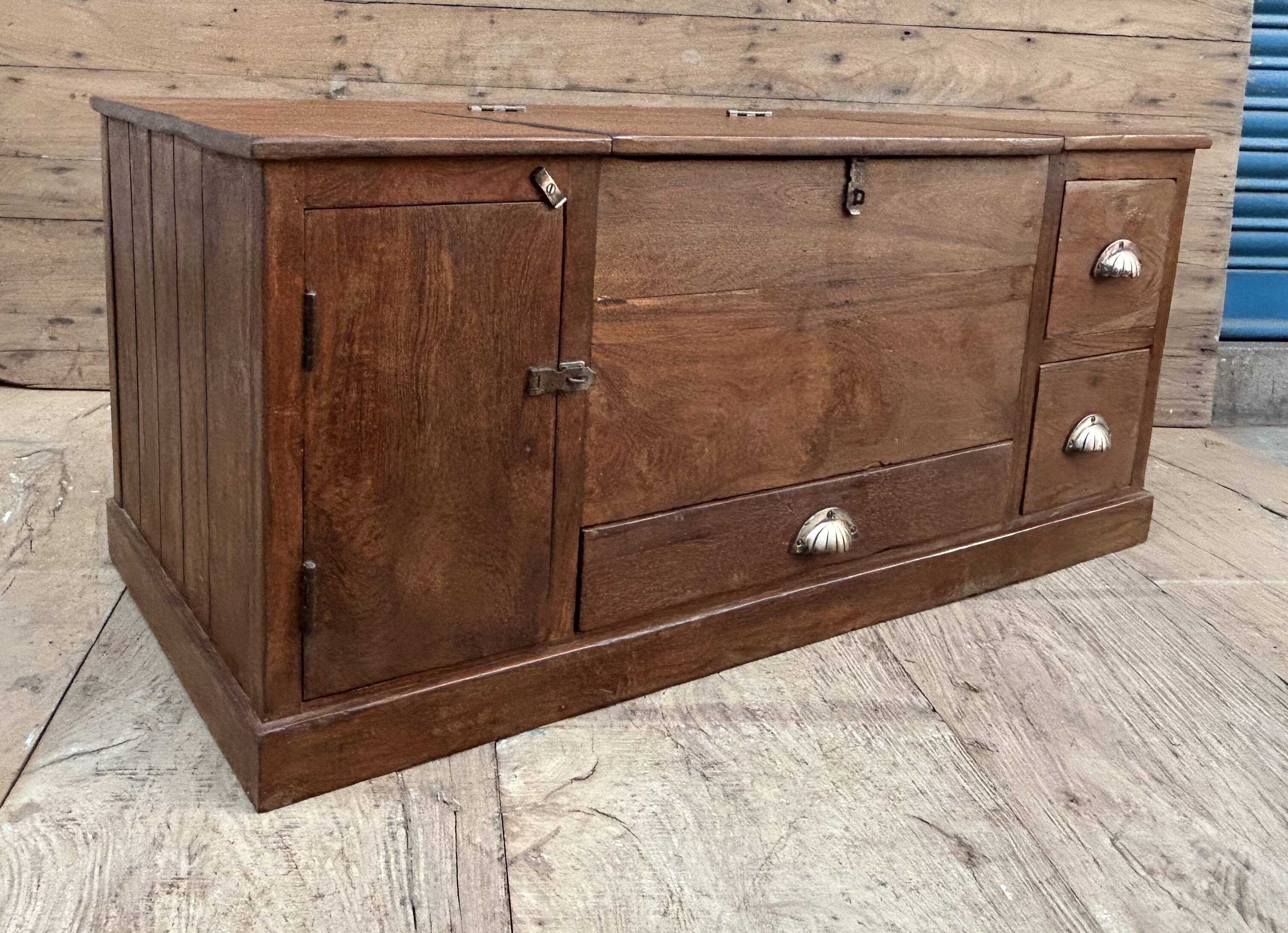 bench - teak safe from Burma