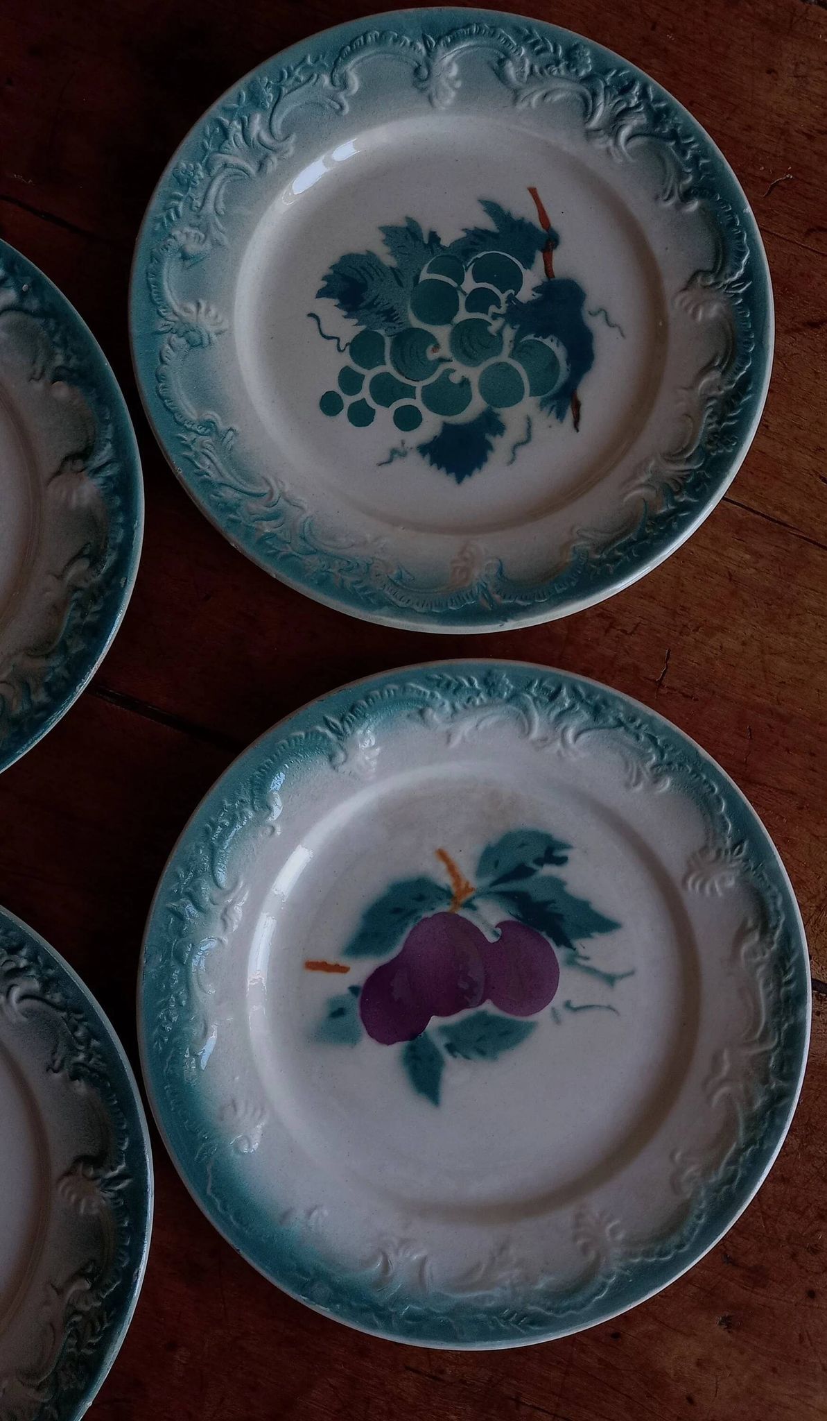 4 dessert plates in earthenware from Castres