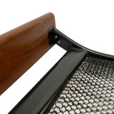 Vintage meridian Auping Cleopatra metal teak design by Dick Cordemeyer