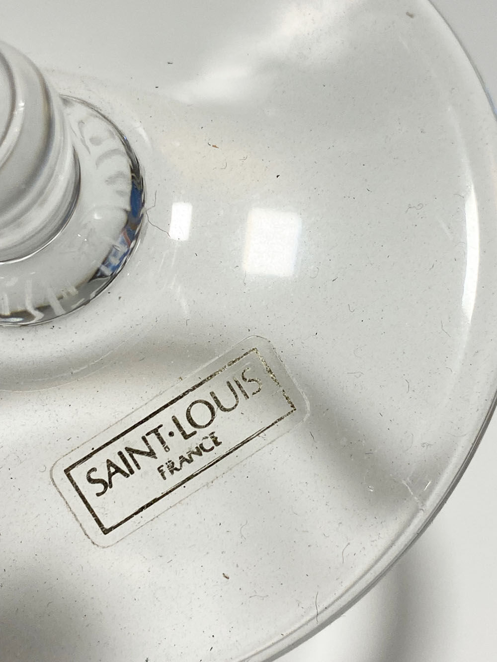 Saint Louis - Bubble. Blue champagne flute. Perfect condition