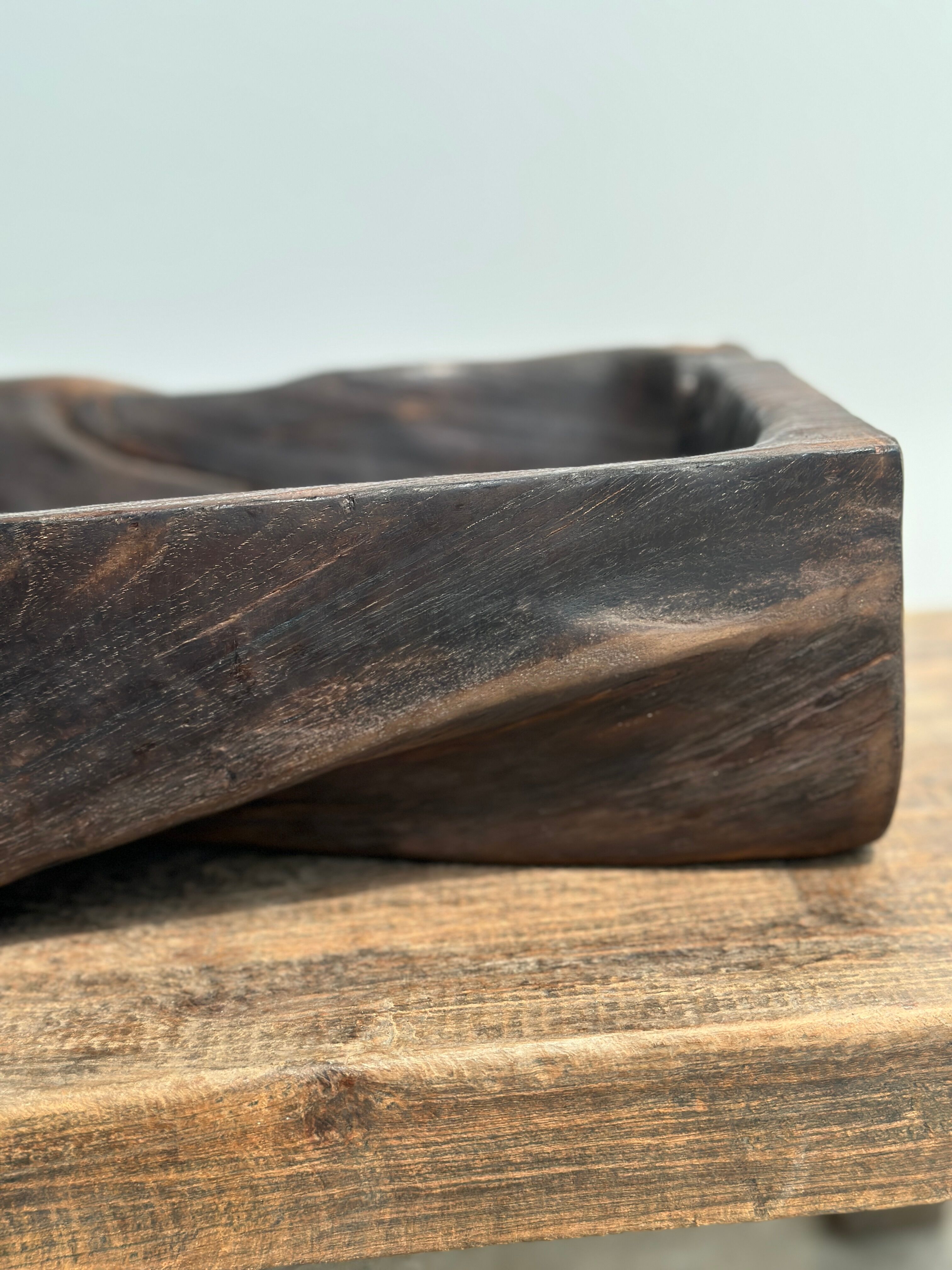 Asian teak empty pocket