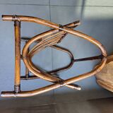 vintage rattan magazine rack