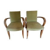 Lot de deux fauteuils bridge