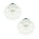 Pair of Bubble Glass Ceiling Lights by Helena Tynell for Limburg, 1970s