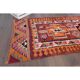1970s Vintage Turkish Hand-Knotted Wool Cotton Purple Runner Rug 85x292