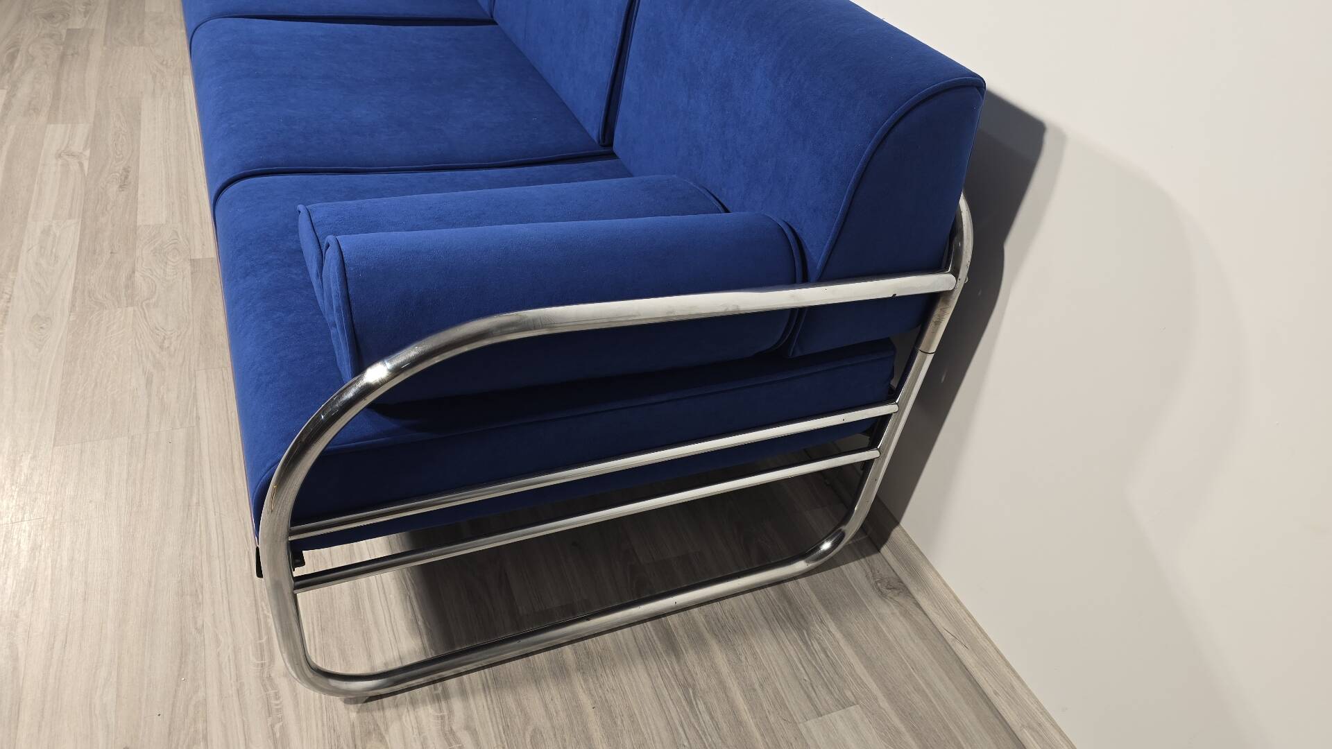 Bauhaus Chrome Sofa by Robert Slezak for Slezak Factories, 1930s