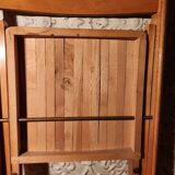 Set of 4 vintage wooden folding chairs