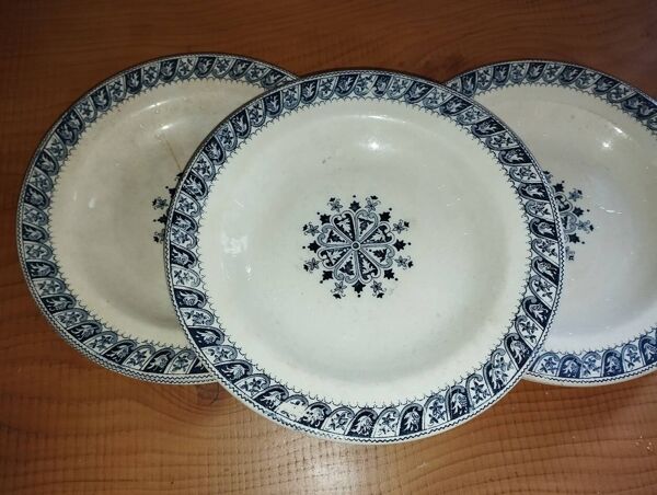 Service Vintage Salins “Henri II” – 8 Assiettes Plates & 5 Assiettes Creuse
