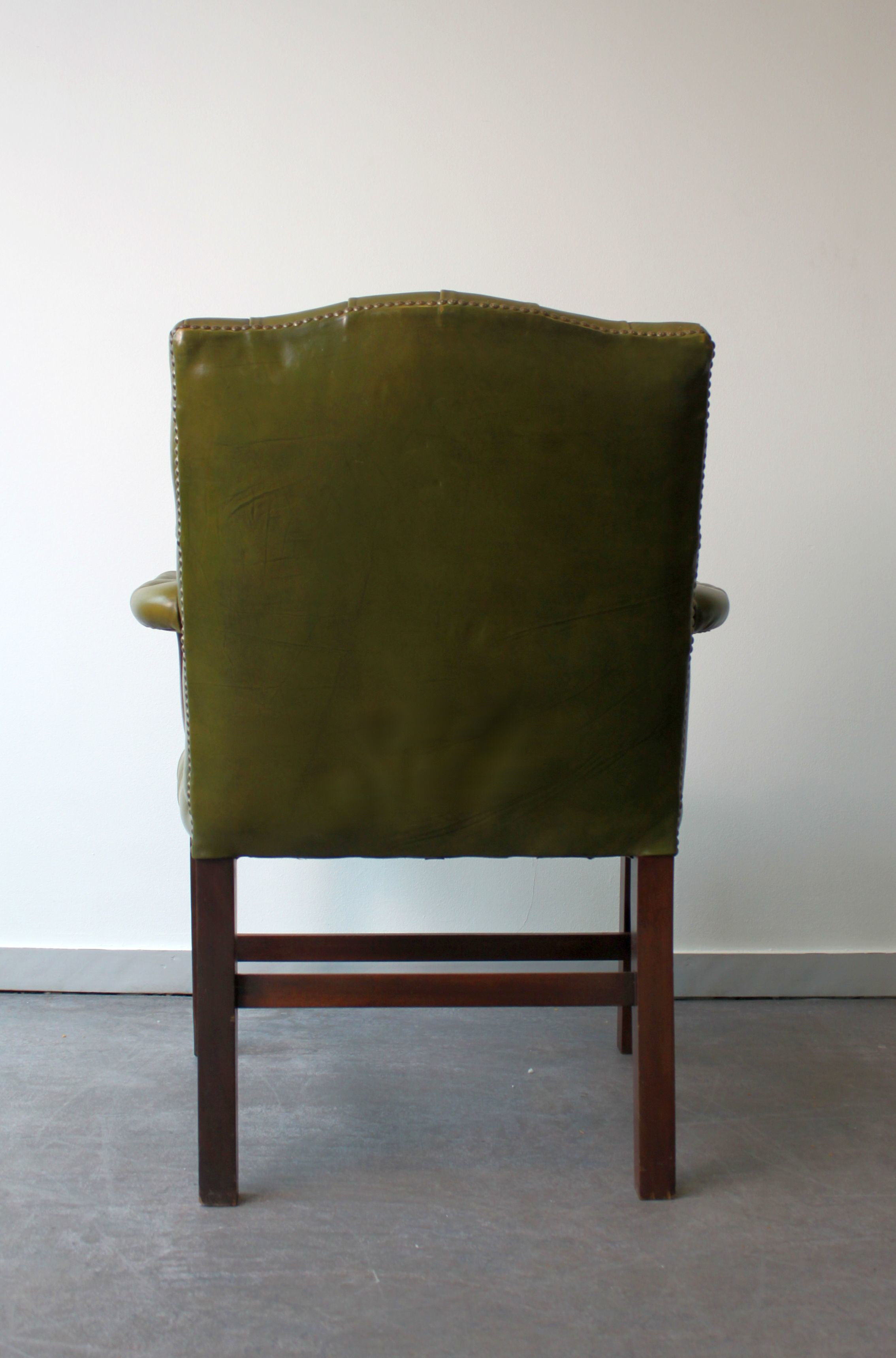Chesterfield Gainsborough armchair, George III style.