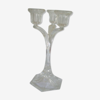 Glass candlestick