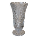 Large vintage pressed glass vase, an impressive and very decorative piece.