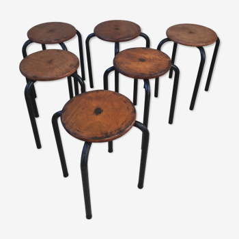 Lot de 6 tabourets