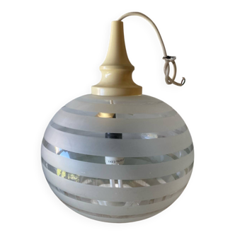 Vintage 70s globe pendant light