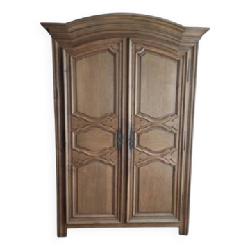 Antique solid wood wardrobe