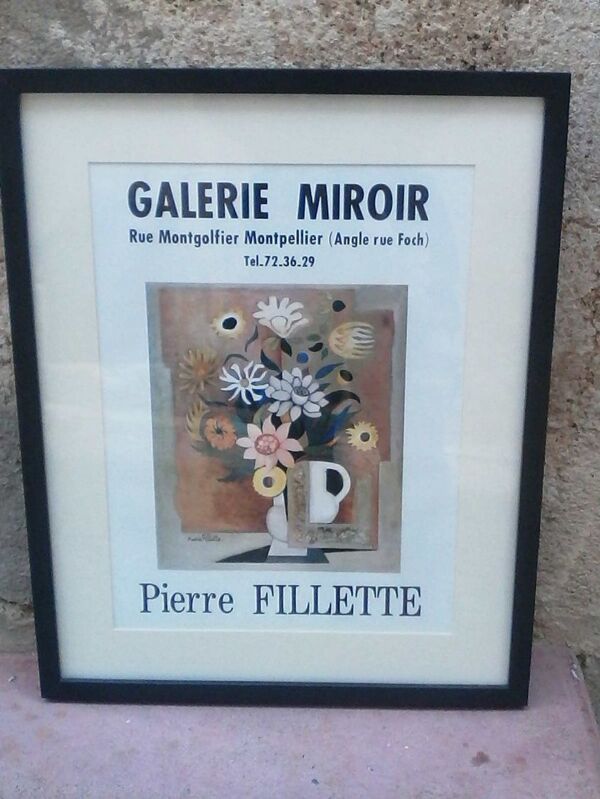 Affiche Galerie Pierre Fillette