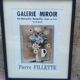 Affiche Galerie Pierre Fillette