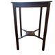 Table d'appoint/plante/étagère vintage haute en bois brun