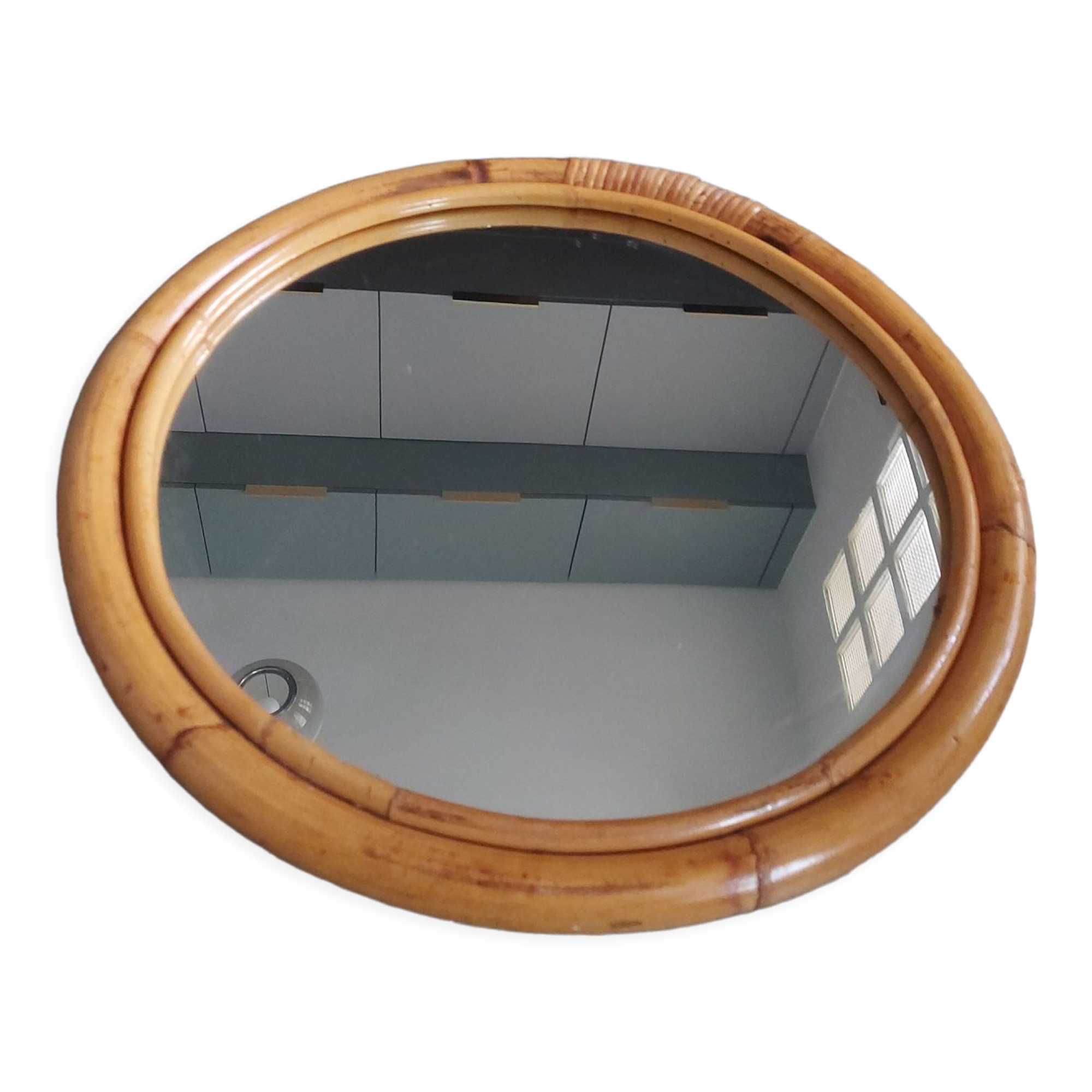Miroir en bambou