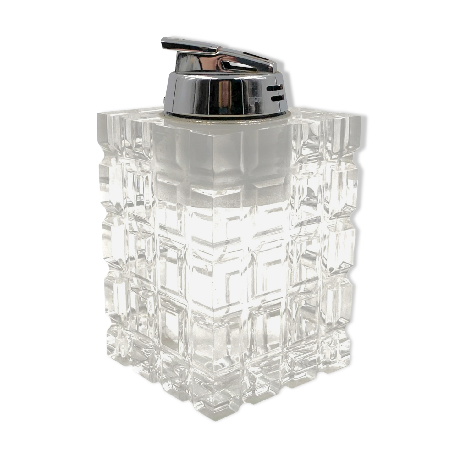 Clear Lucite table lighter, Italy 1970s