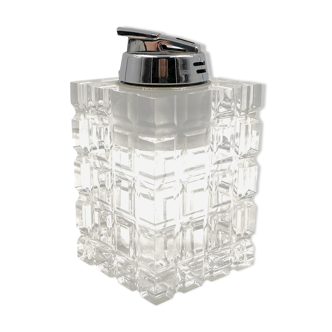 Clear Lucite table lighter, Italy 1970s