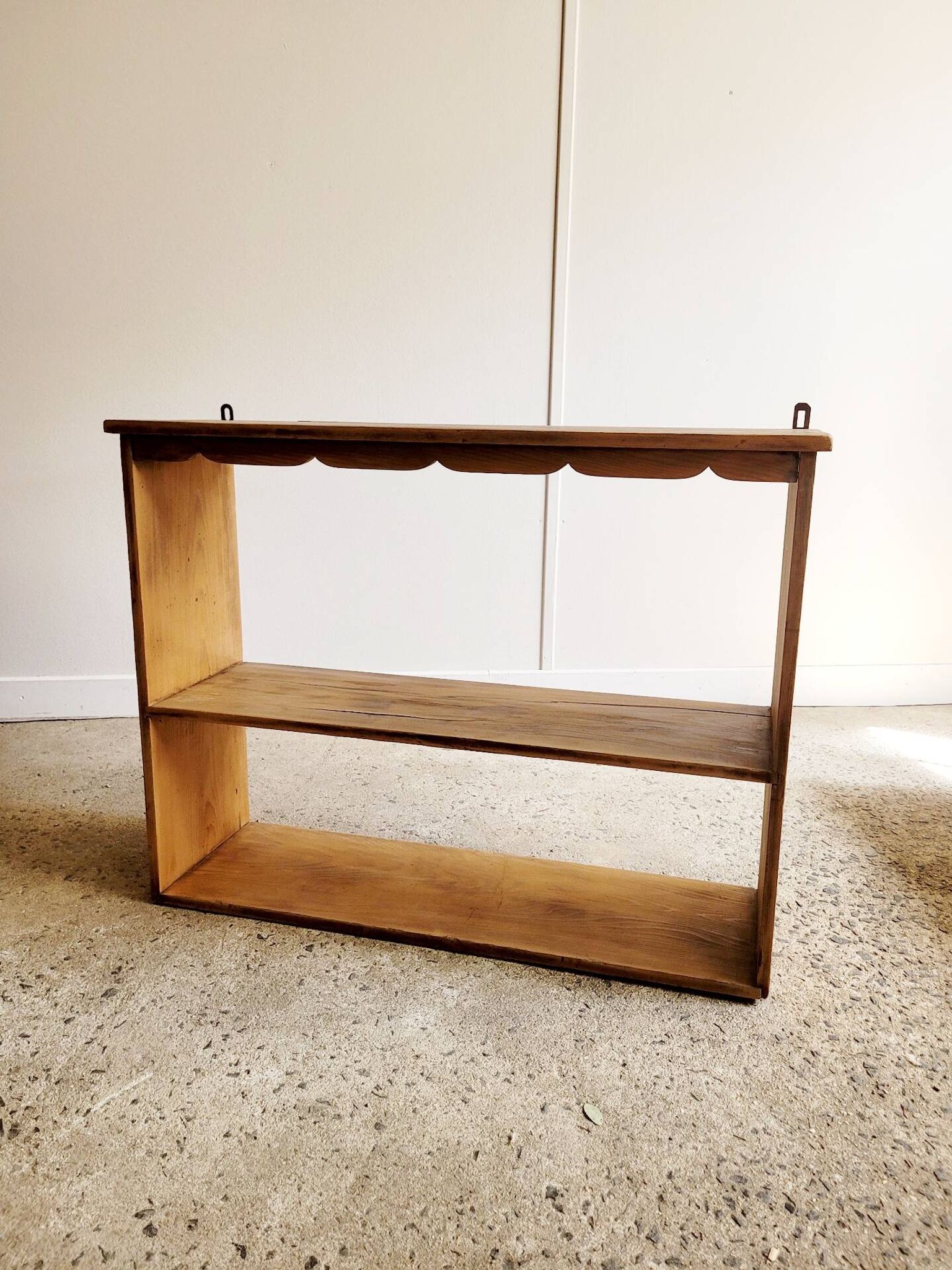 Wooden wall shelf