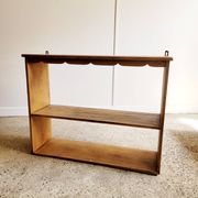 Wooden wall shelf