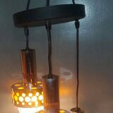 3-light ceiling chandelier RAAK space-age 1970