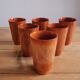 Set of 6 sandstone cups