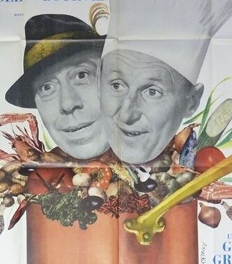 Bourvil Fernandel butter kitchen displays vintage 120x160