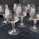 6 Verres à vin rouge Cristal d'Arques  Modèle Matignon