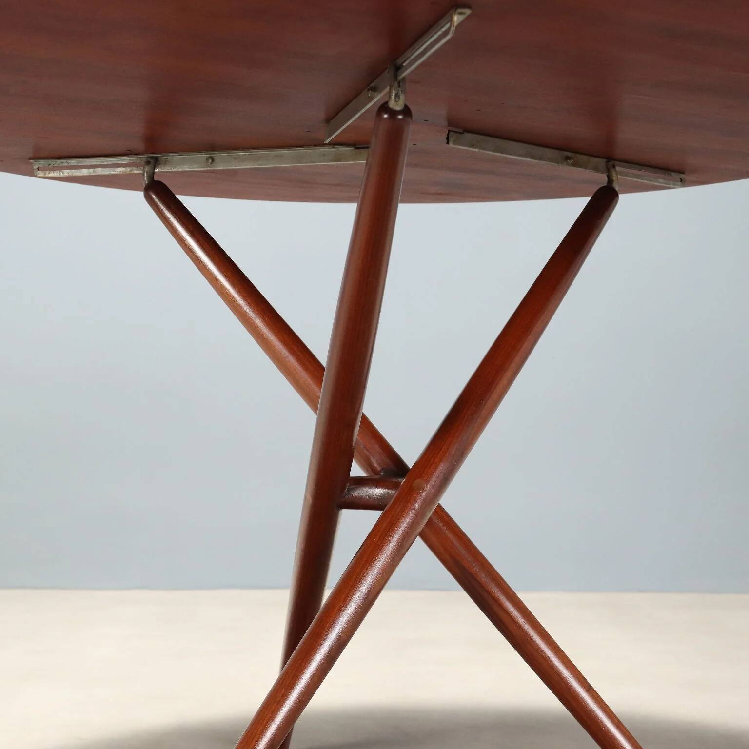 Vintage teak dining table designed in Italy from the 1960s.
