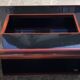 Signed coffee table (Jean Claude Mahey, 70s)