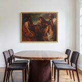 Great 19th-century Flemish painting, Christ Forgiving Penitent Sinners