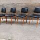 Serie de 4 chaises 1960