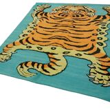 Turkish Handknotted Wool Tiger Rug  183 cm x 200 cm