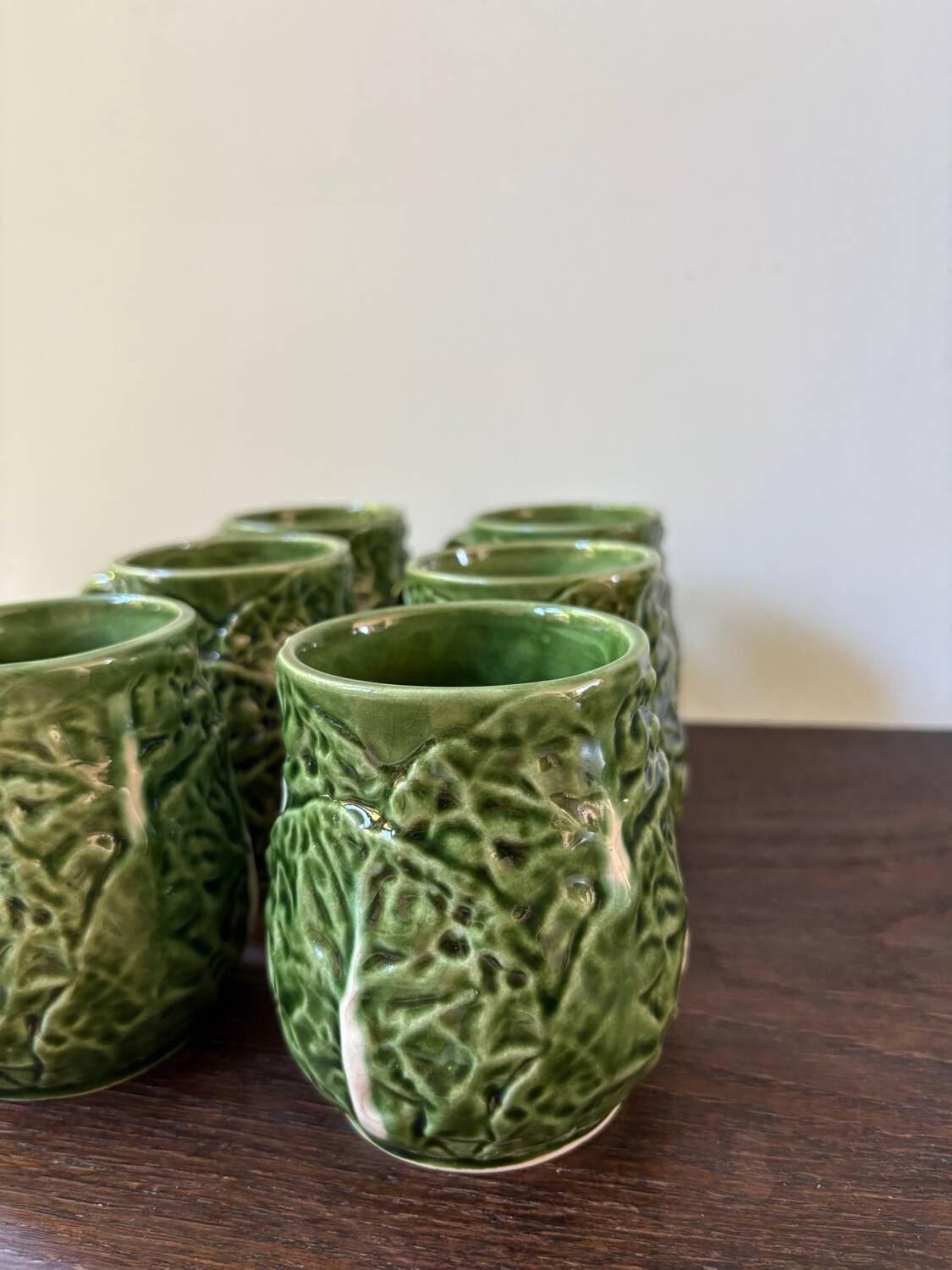 Vintage 50s-60s cabbage-shaped slushie coffee cups